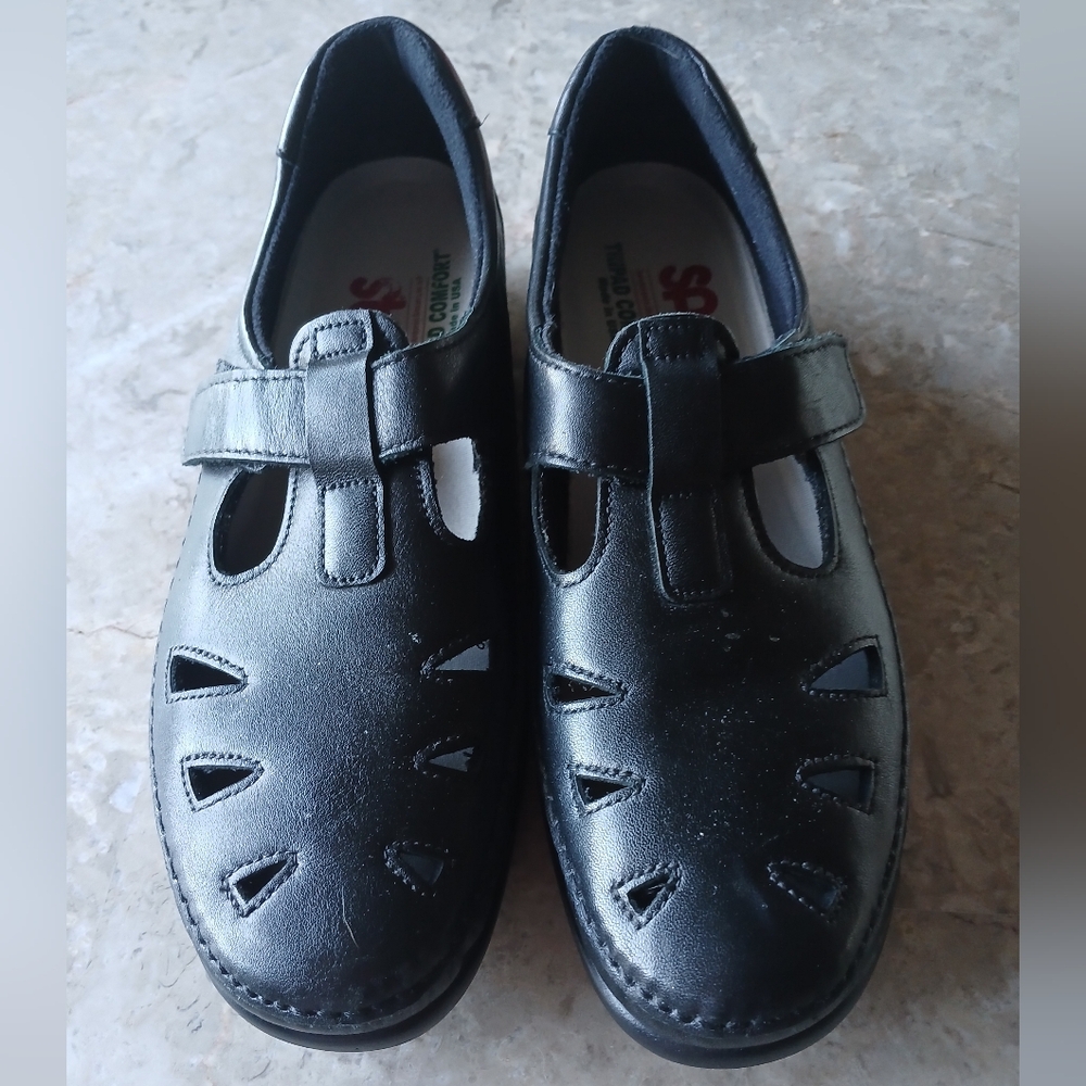 SAS Roamer Black Nubuck Leather Tripad Comfort Loafer Size 9.5